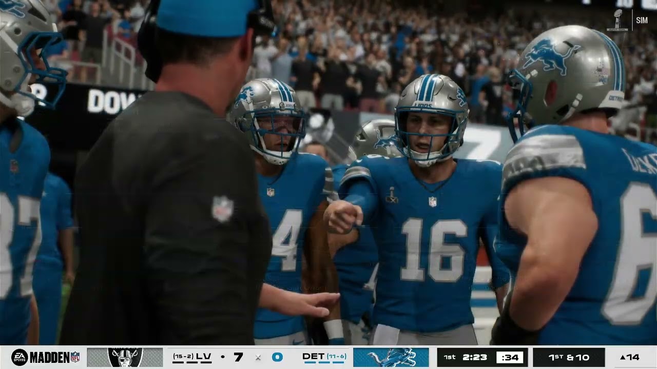 Year 2 Super Bowl Raiders vs Lions | Full Game Simulation Franchise Rebuild | Madden 26