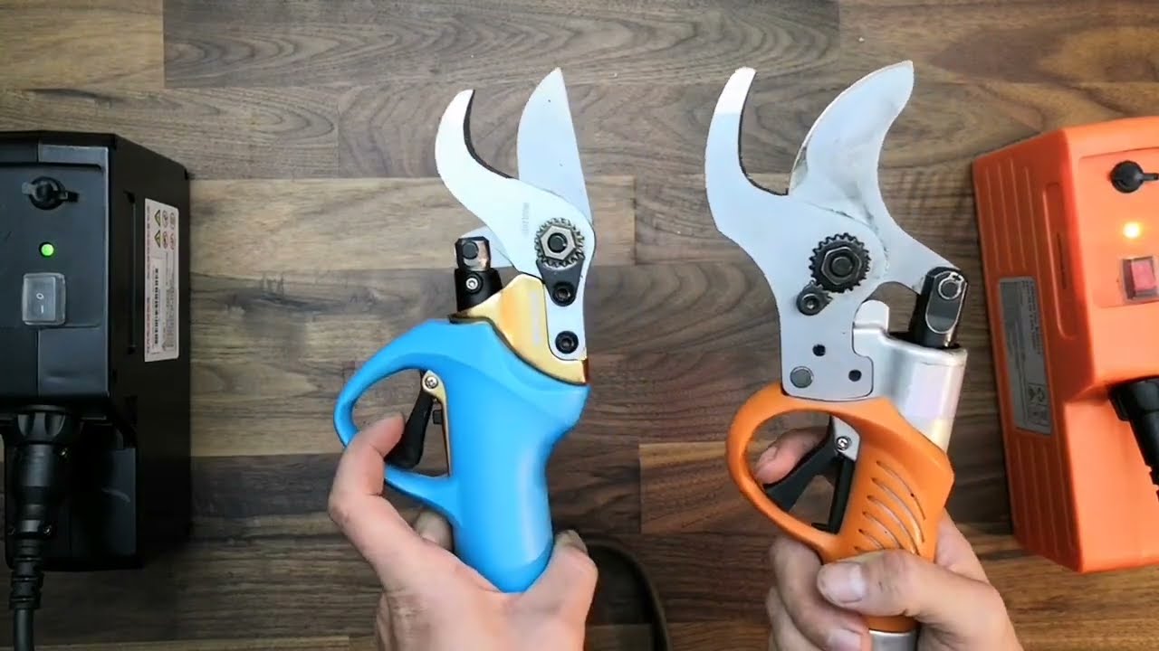 Fujiwara i Koham/Swansoft B01 - Porównanie sekatorów elektrycznych z Chin