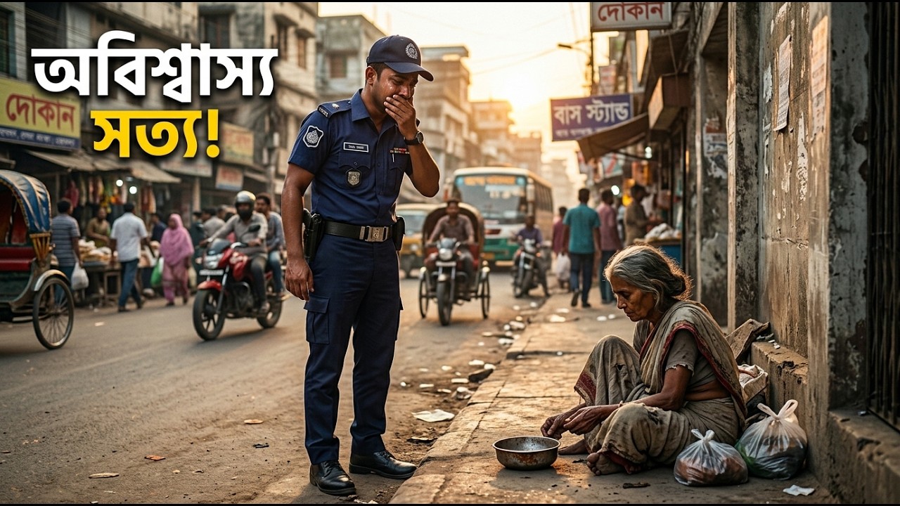 ৫ বছর পর, ছেলে অফিসার হিসেবে ফিরে আসে এবং মাকে রাস্তার ধারে ফুটপাতে ভিক্ষা করতে দেখা যায়।