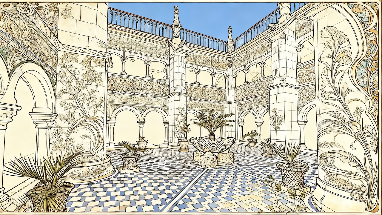 Pomodoro Timer 25/5 1hours | Study Focus Session – Art Nouveau ⏳