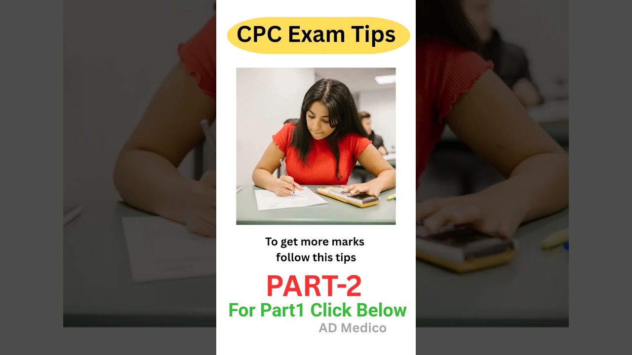 CPC Exam tips #medicalcoding #medicalcodingjobs #cpc #cpctquestions #cpctmocktest #cpt #viral