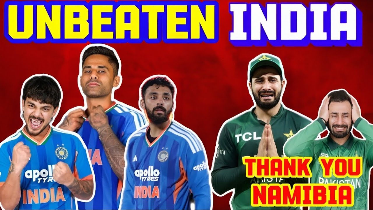 India Unstoppable, Pakistan Qualify! 🇮🇳🔥 Namibia ko dho kar Super 8 mein pahuche Padosi!