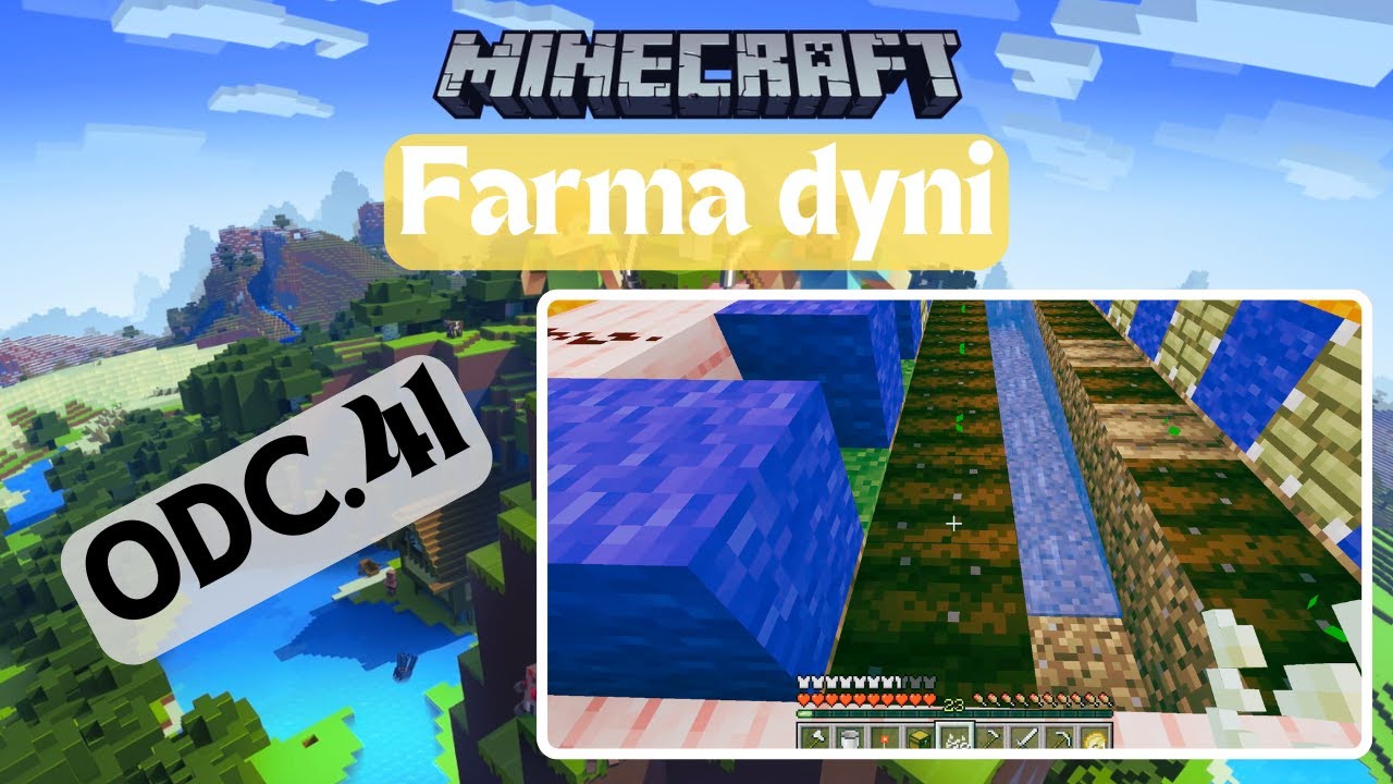 🎃 Szmaragdy za dynie! 💎 Buduję farmę dyń na płaskim świecie 🌾 | Minecraft #41