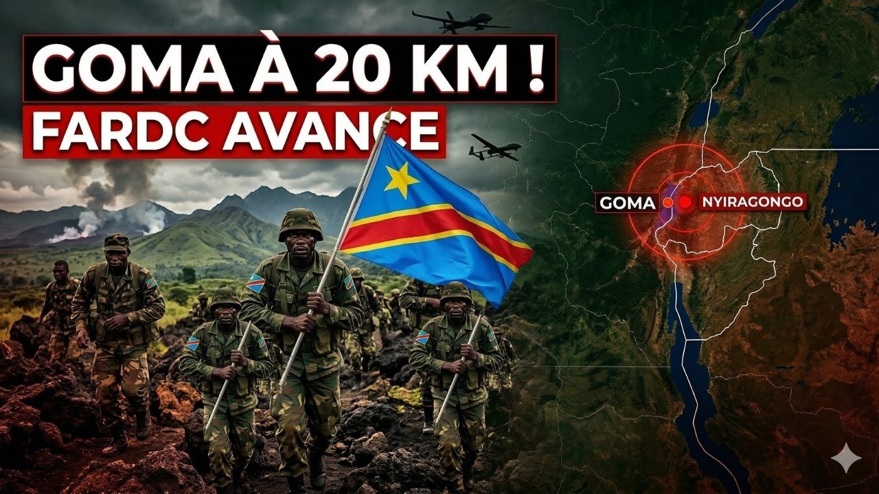 Goma : Les FARDC et Wazalendo à 20 km de la ville | Analyse stratégique du conflit dans le Nord-Kivu