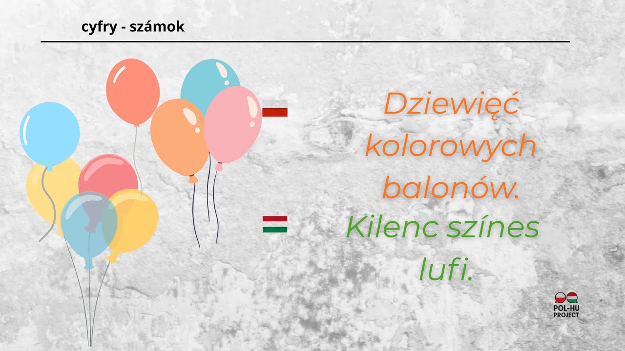 Węgierskie słowa. Lekcja 6 - Cyfry / Magyar szavak. Lecke 6 - sz&aacute;mok