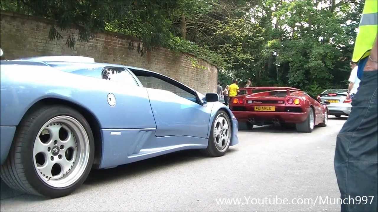 Supercars Leaving Wilton House - Aventador, Enzo, Veyron, MP4-12C, + More!