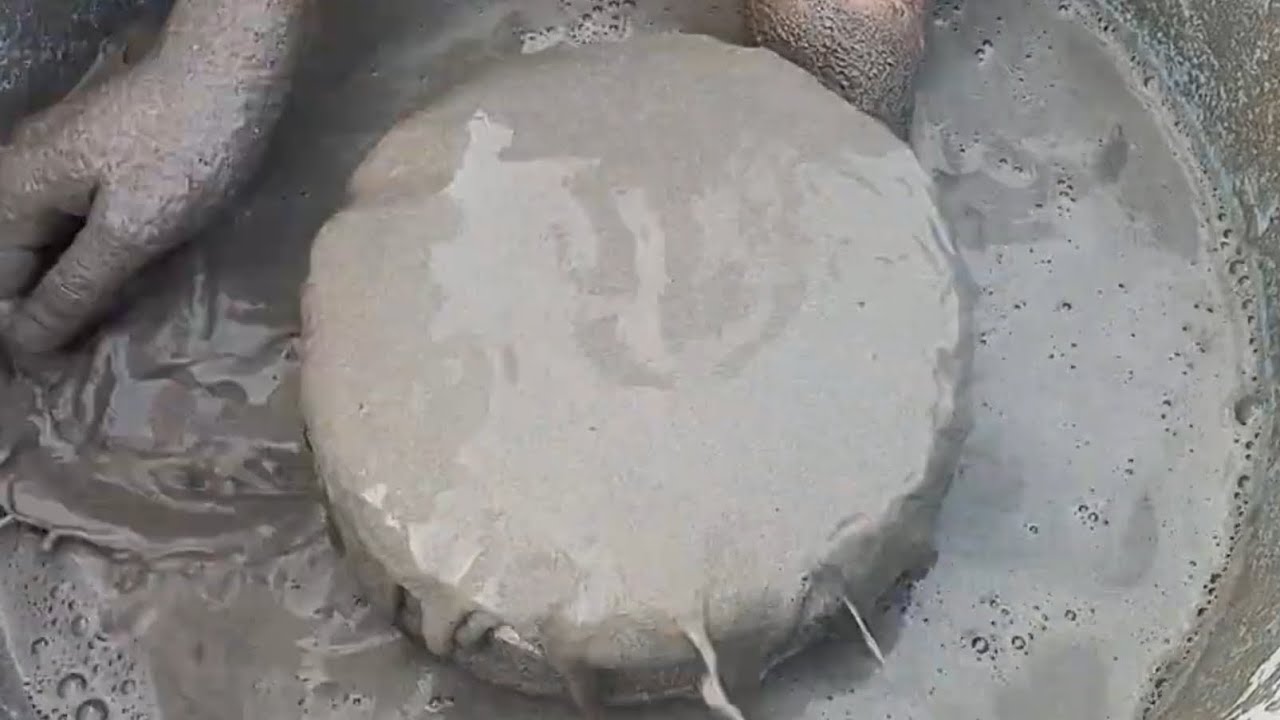ASMR Very Soft Dusty ⭐😍 Pure Cement Sand Slabs Dipping Crumble on Lots Of Water 🌊💦🌀🌀💦🌀🌀💦