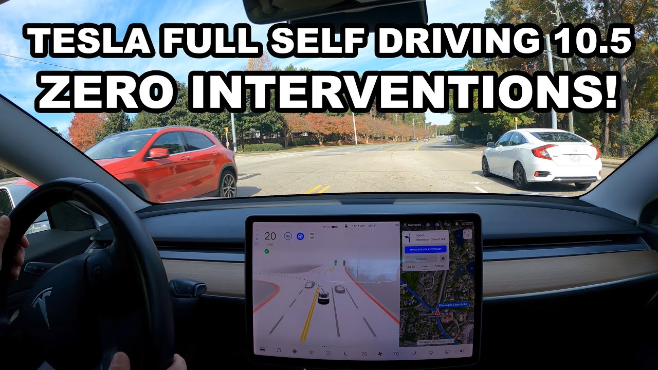 FSD Beta 10.5! Now with zero interventions!!!