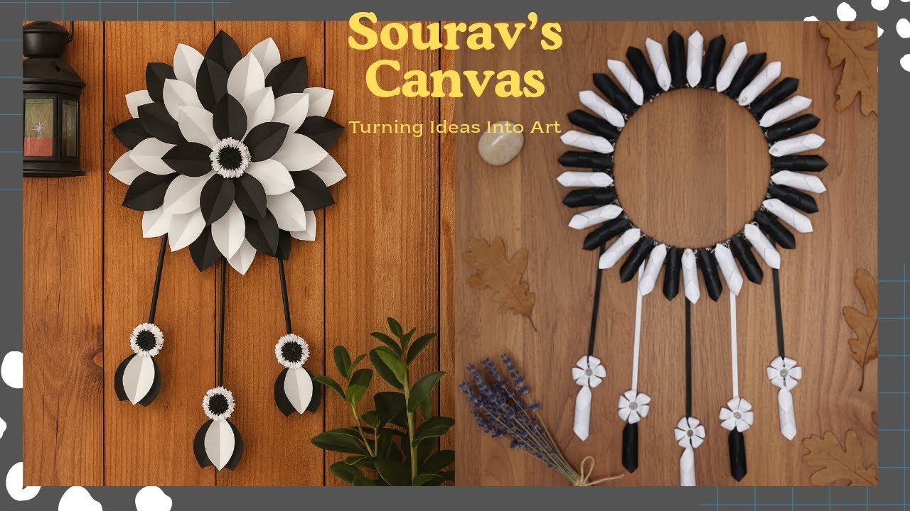 Black & White Unique Paper Craft ✨✨ Budget Friendly Craft Ideas 🌟🌟