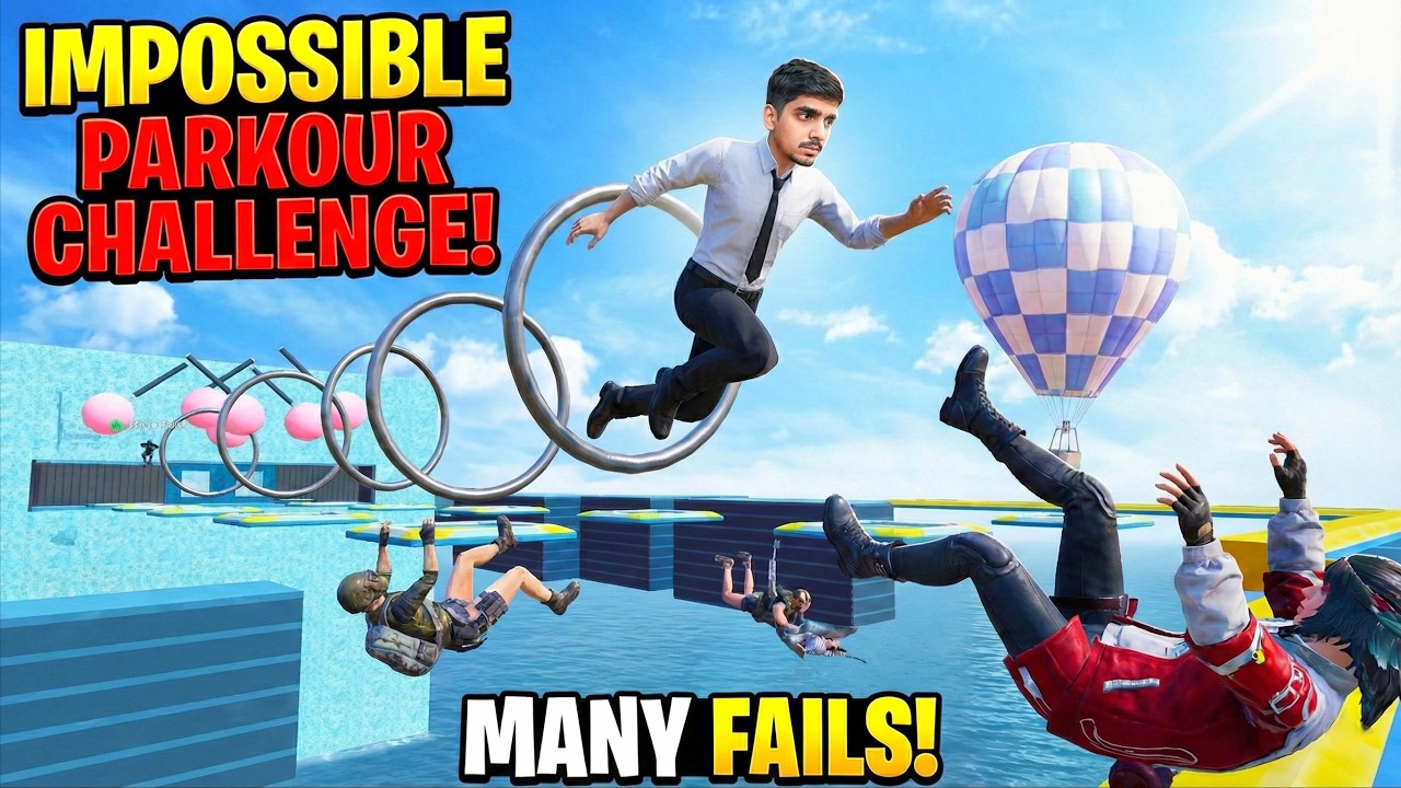 99% Players Failed This Hard Puzzle Parkour Puzzle Race | I Finished It Finally 😍 BGMI Parkour Race