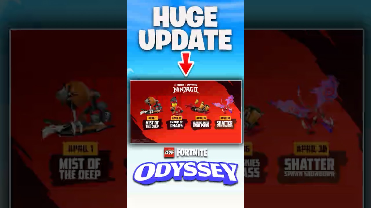 ВСЁ, ЧТО ВАМ НУЖНО ЗНАТЬ О СЕГОДНЯШНЕМ ОБНОВЛЕНИИ NINJAGO x LEGO Fortnite Odyssey! (БЕЗУМНО)