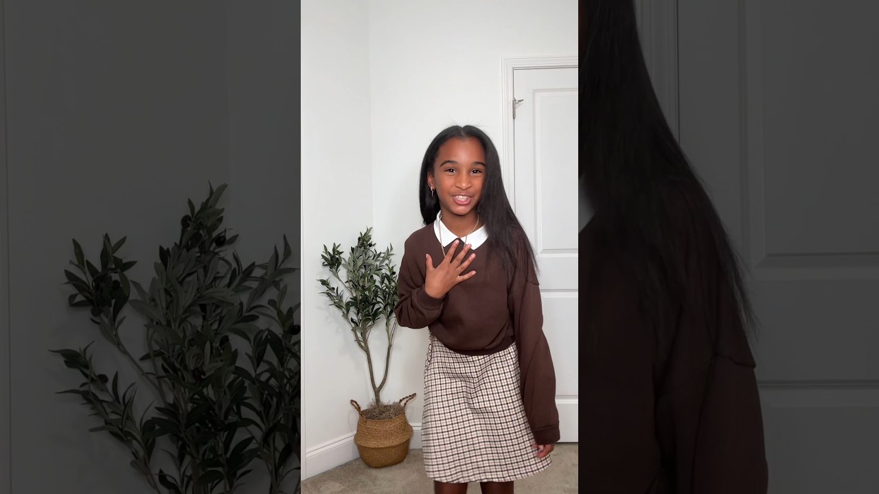 GRWM for picture day 💃🏽📸 #backtoschool #youtubeshorts #ytshorts #kidsfashion
