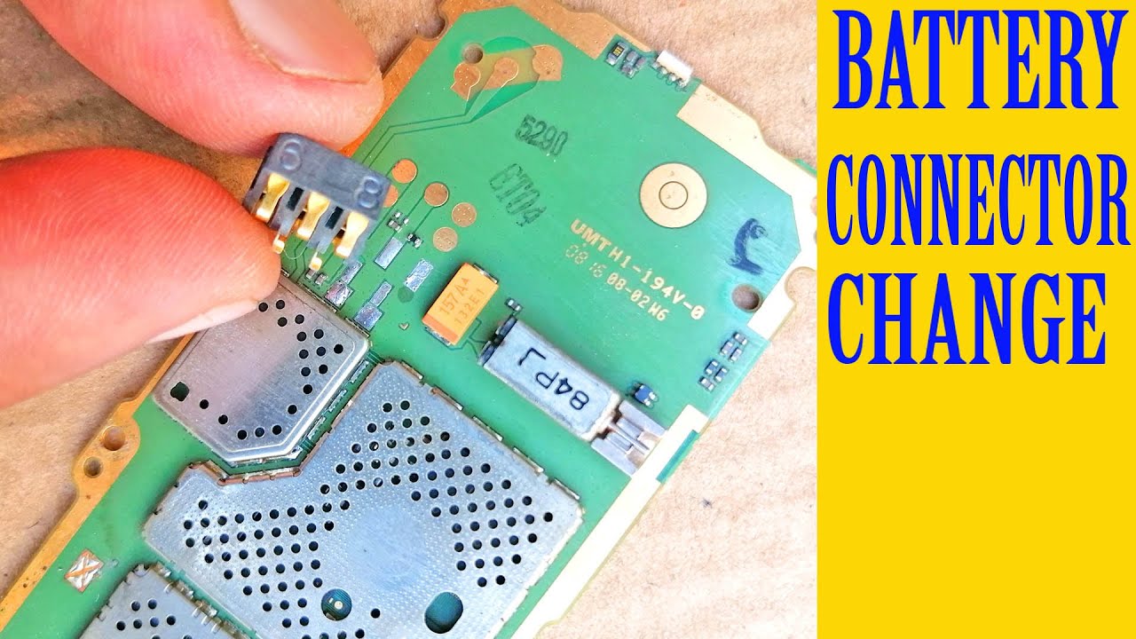 How to change replace Nokia China Mobile Phone battery connector solution Urdu Hindi Tutorial#19