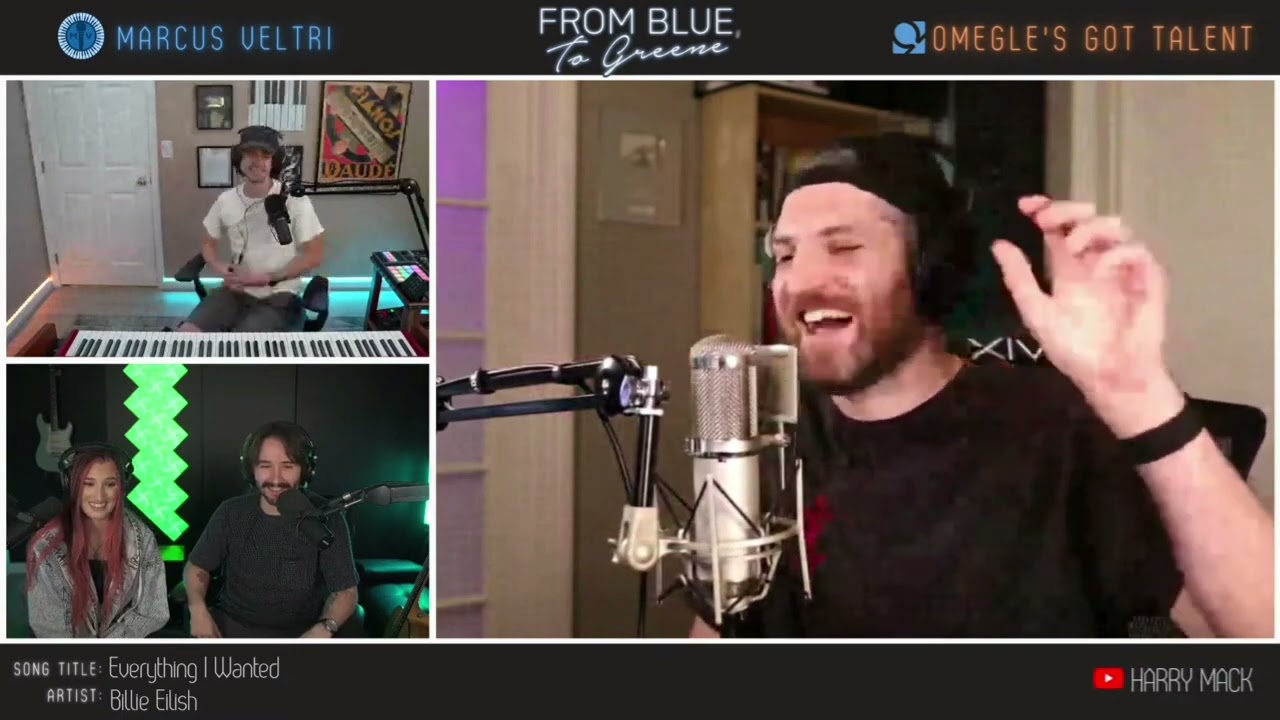 Harry Mack as special guest on Omegle's got talent show