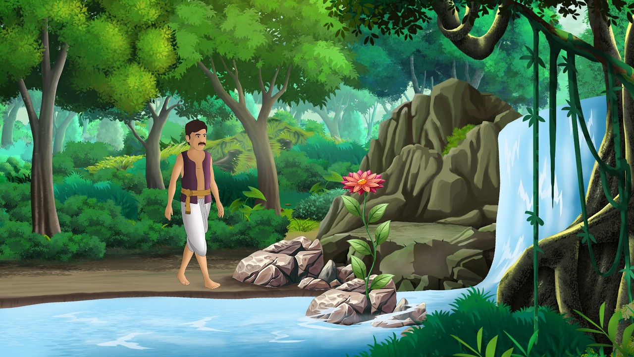 The magical flower of the waterfall and the loyalty of the servant | Hindi cartoon story | kahani...