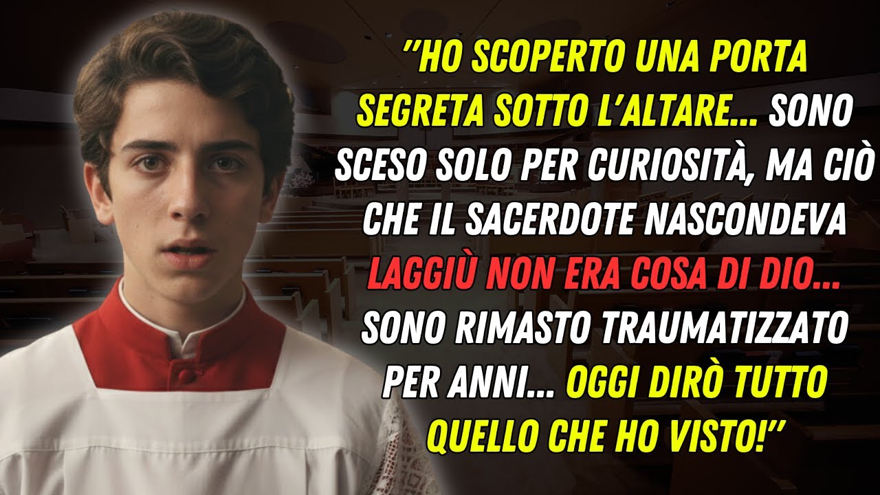 Giovane chierichetto entrò per sbaglio nelle stanze segrete sotto la basilica e scoprì l'impensabile