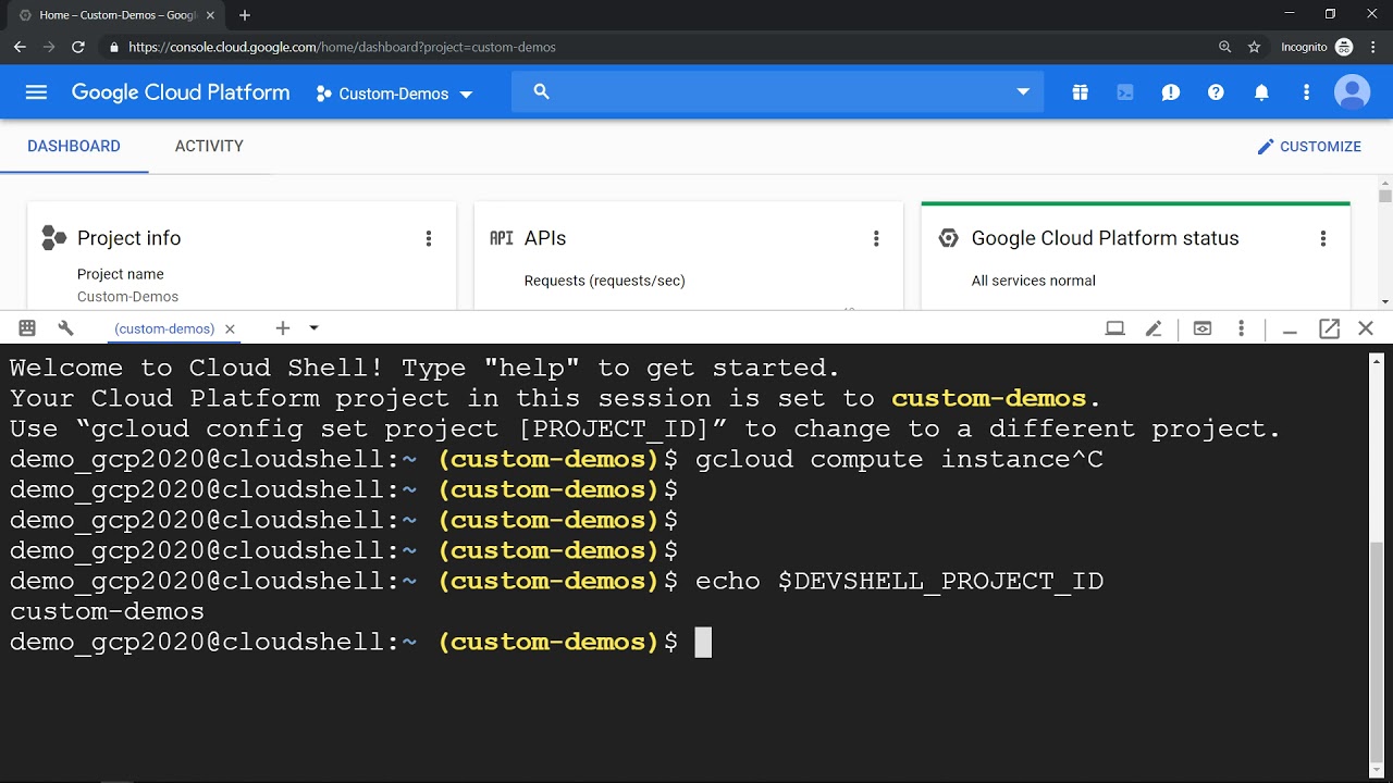 Five tips on Google Cloud Shell environment