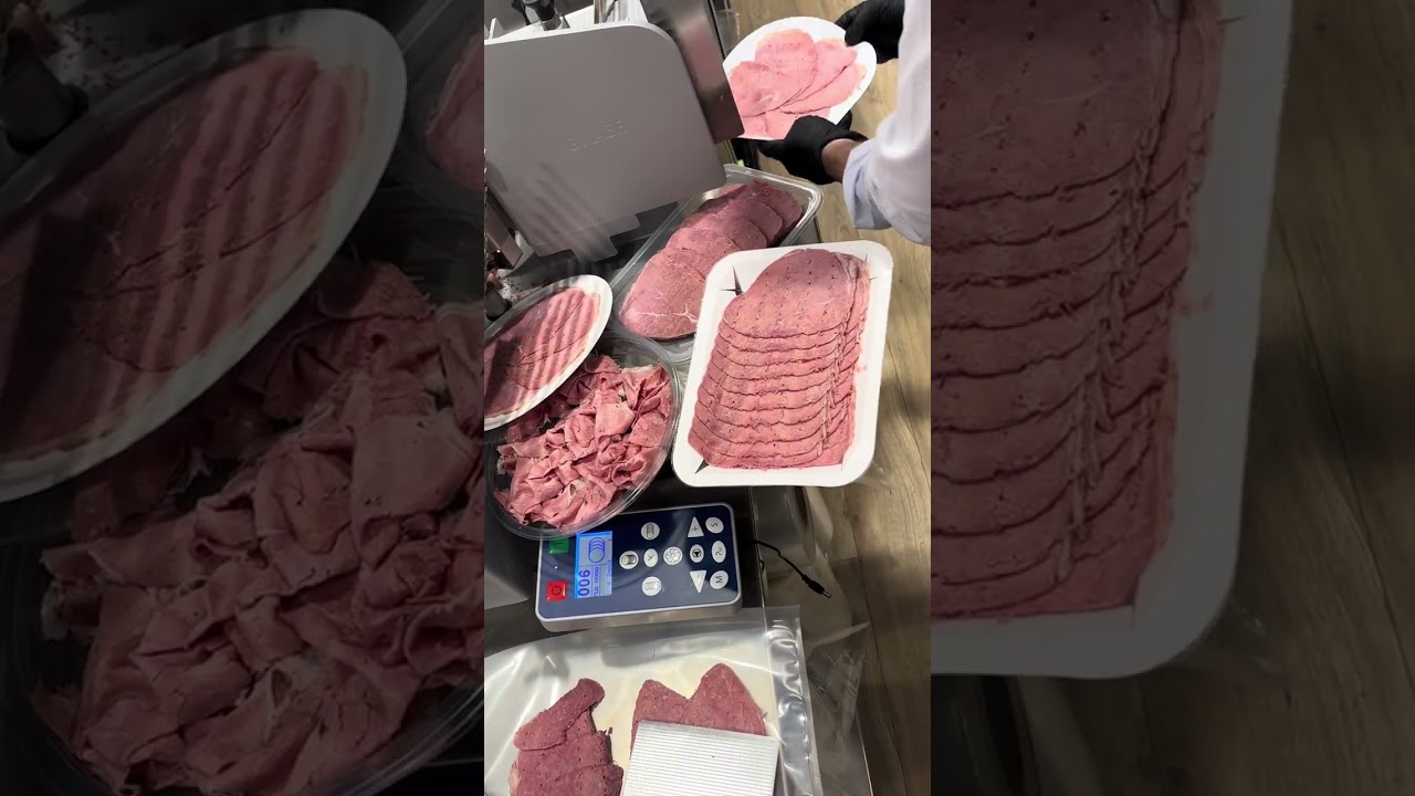 Corte de carnes cocidas con Graef