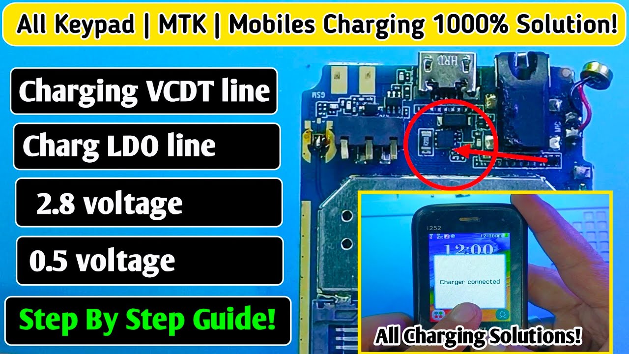 All MTK Keypad Mobile Charging 100% Solution | Charging Not Store | Charging Not Show Fix!