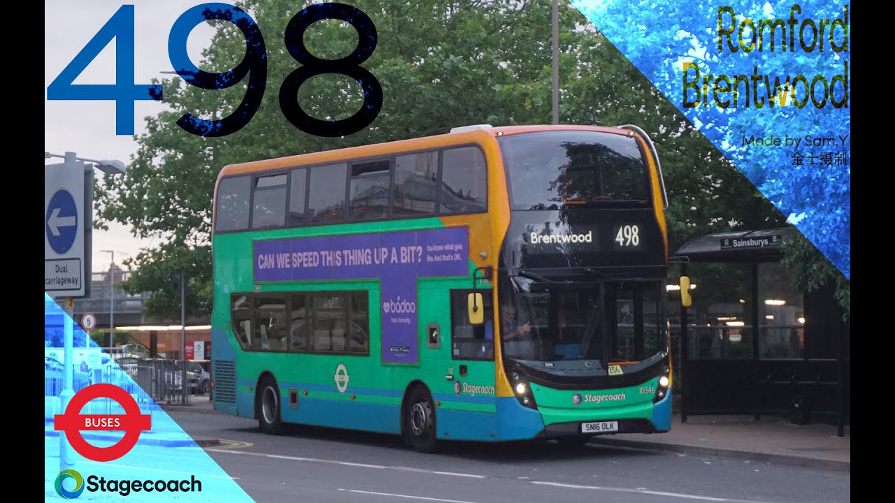 London Buses: Romford, Queen's Hospital 498 Brentwood