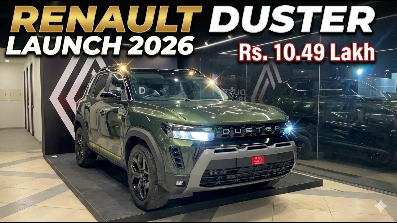 Finally Renault Duster 2026 Launched at Rs. 10.49 Lakh | All Variant Price | Features , Engine