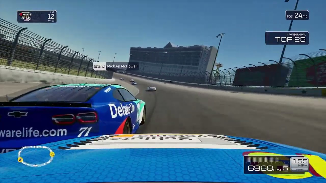 Nascar 25 Game - Sprint Cup - Würth 400 19 Runden Rennen