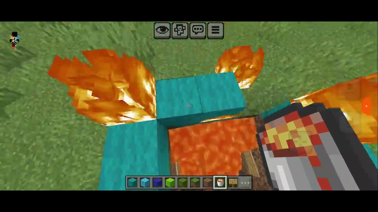 Jogando Minecraft 