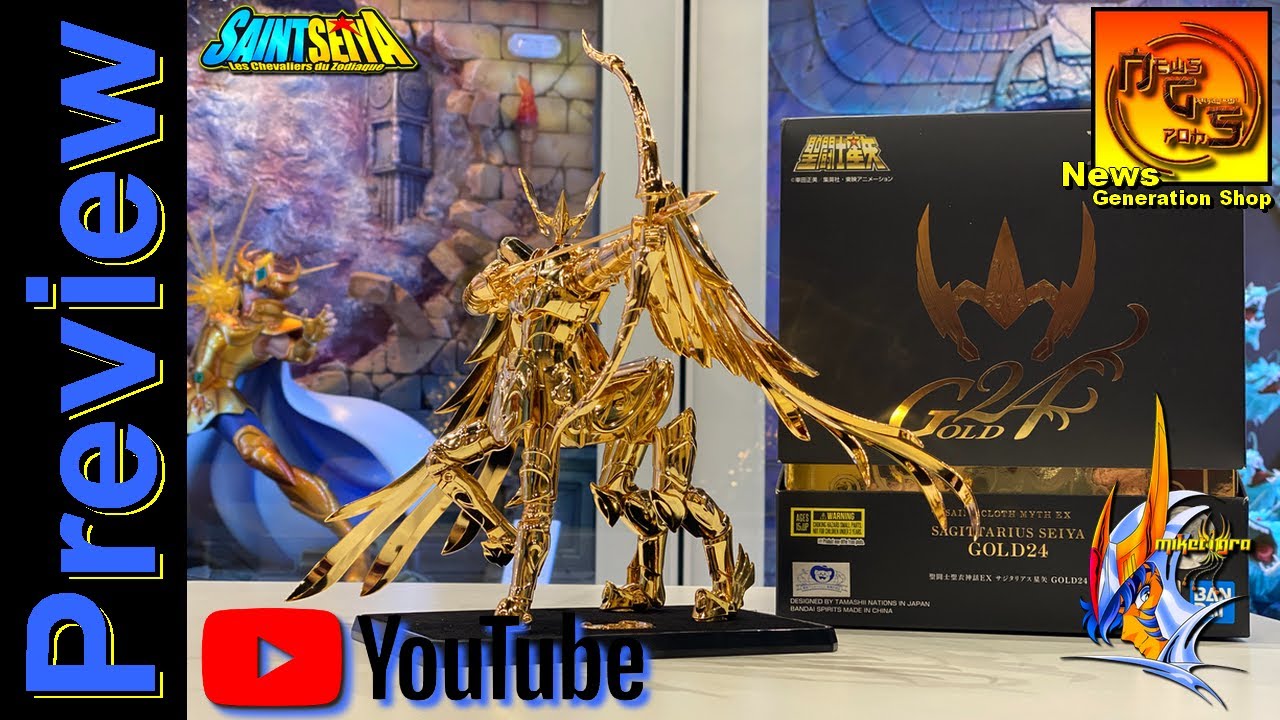 Saint Seiya Myth Cloth - La Collection de miketigra 2.0 : Seiya Sagittaire EX Gold 24k Preview