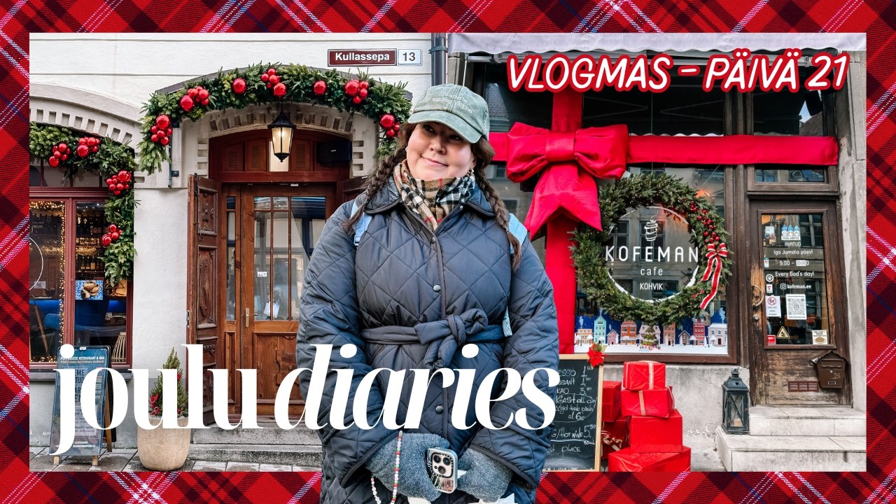 Päiväristeily Tallinnaan 🎄 Joulumarkkinat & kaupunkikierros kaverin kanssa | Vlogmas päivä 21