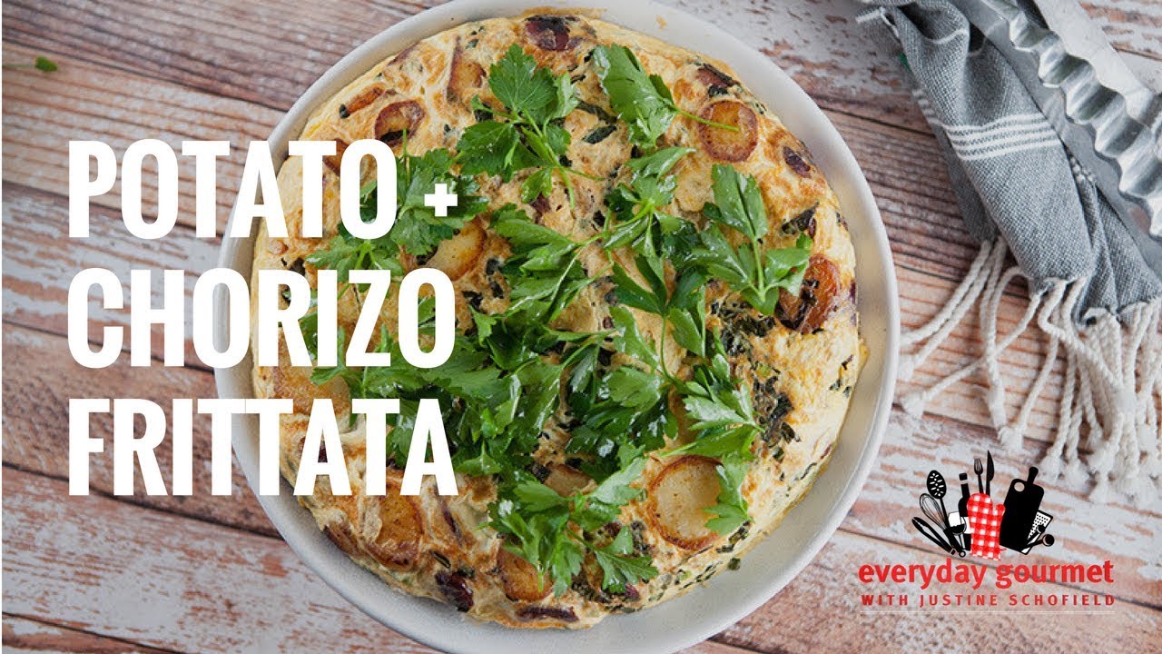 Potato and Chorizo Frittata | Everyday Gourmet S7 E5