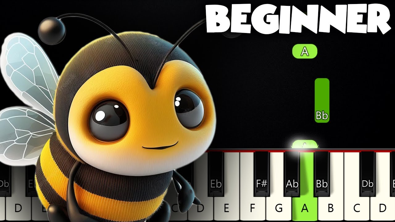 Flight Of The Bumblebee | BEGINNER PIANO TUTORIAL + SHEET MUSIC by Betacustic
