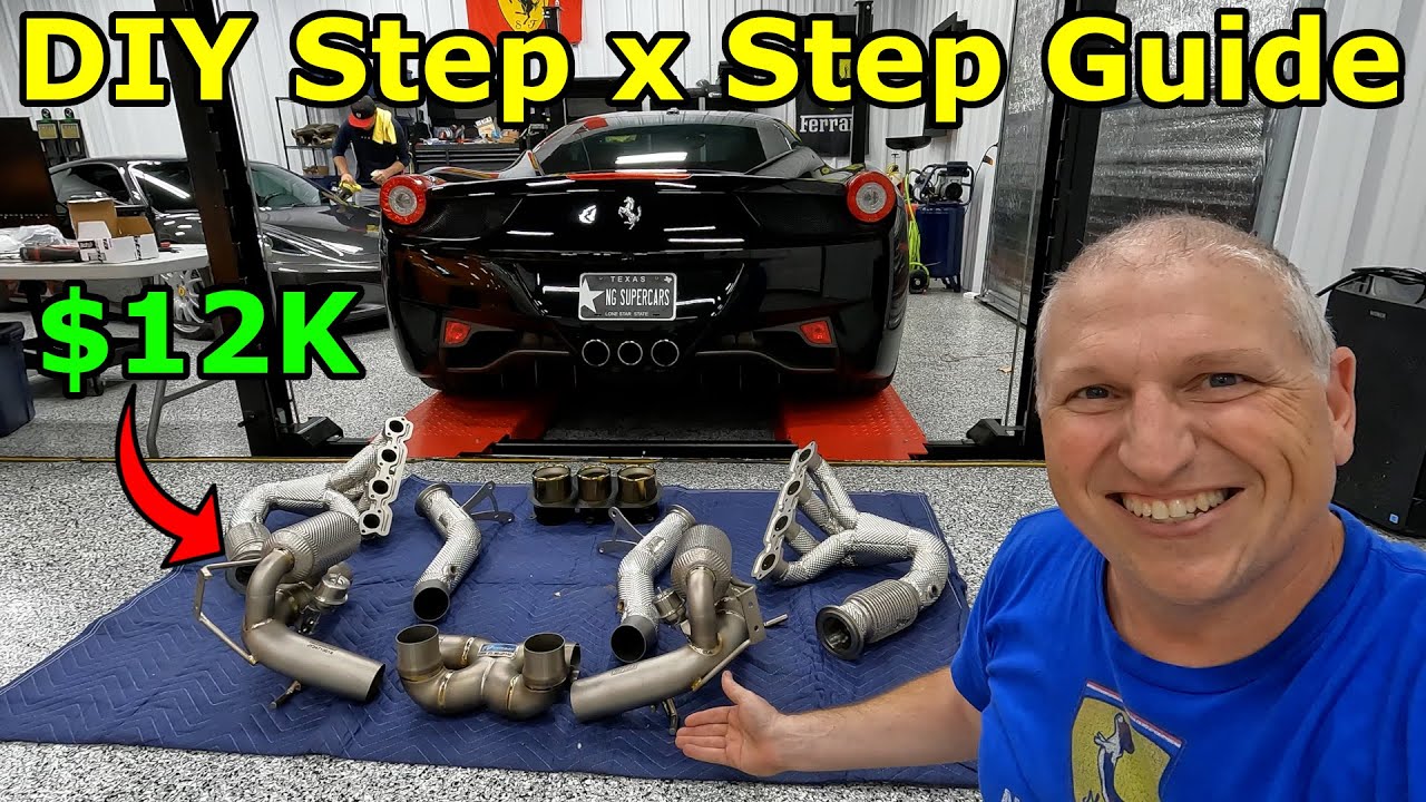 How to Install a Full IPE F1 Titanium Exhaust on a Ferrari 458