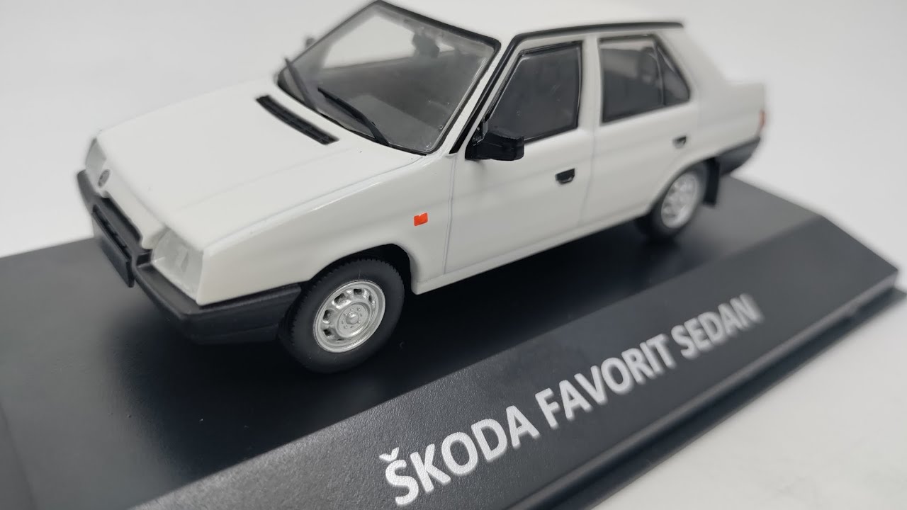 Kaleidoskop slavných vozů Škoda číslo 104 - Škoda Favorit Sedan (1986) v 1:43 - DeAgostini - recenze