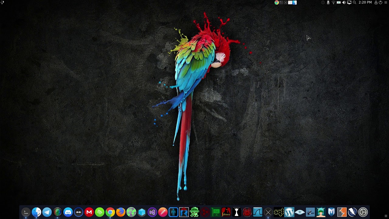 KDE PLASMA ON PARROTSEC OS SHOW OFF