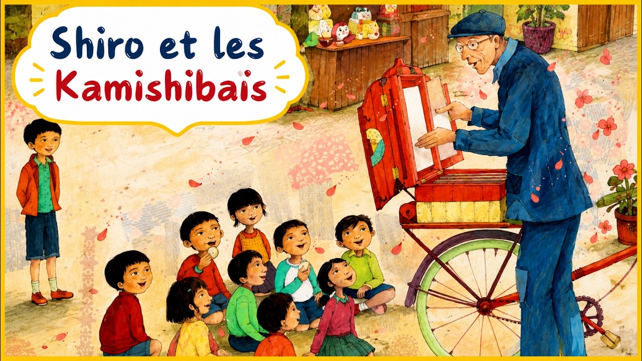 Contes et traditions japonaises 🎎 | Shiro et les Kamishibaïs (livre animé enfant)