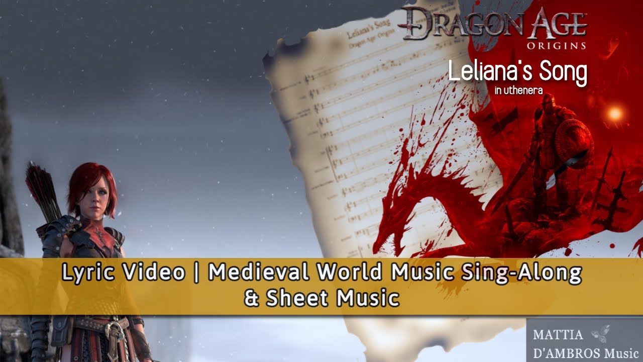 Leliana’s Song |Dragon Age: Origins (Medieval Bardcore Instrumental Cover) + Sheet Music