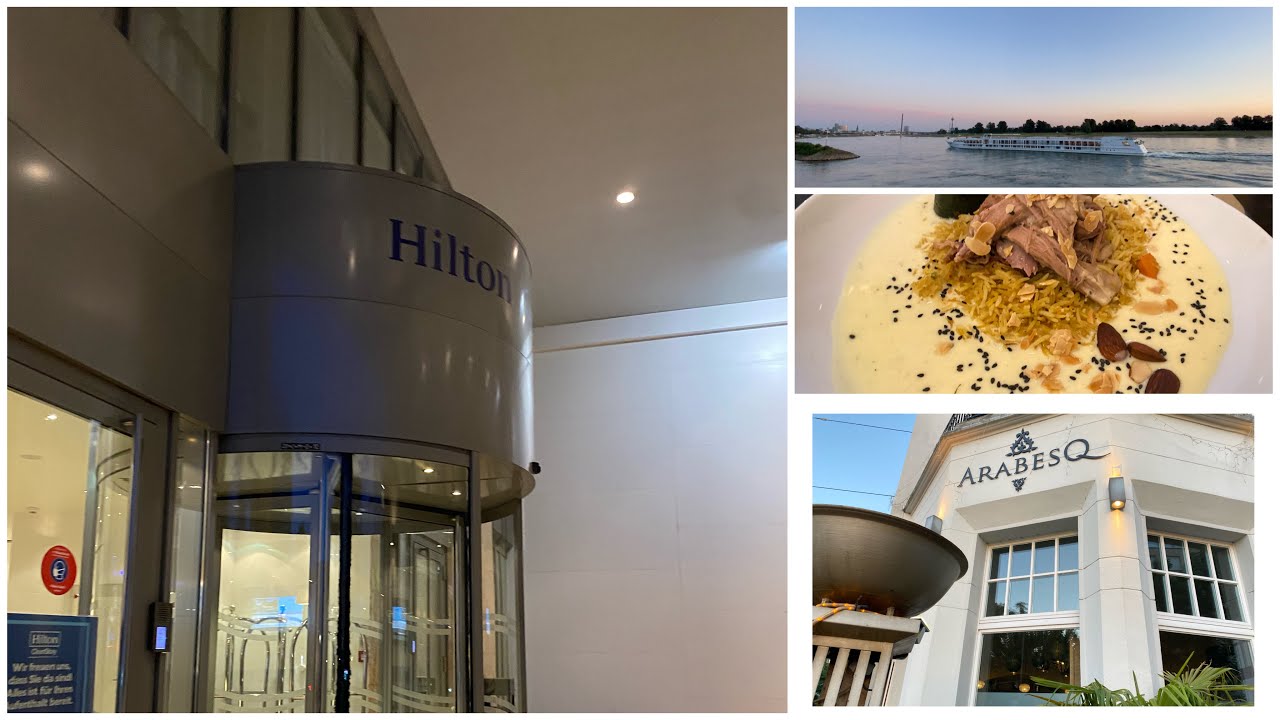 السفر ديالنا الى دوسلدورف Düsseldorf و الاوطيل لي مشينا ليه و المطعم الرائع Arabesq لي اتغذينا فيه