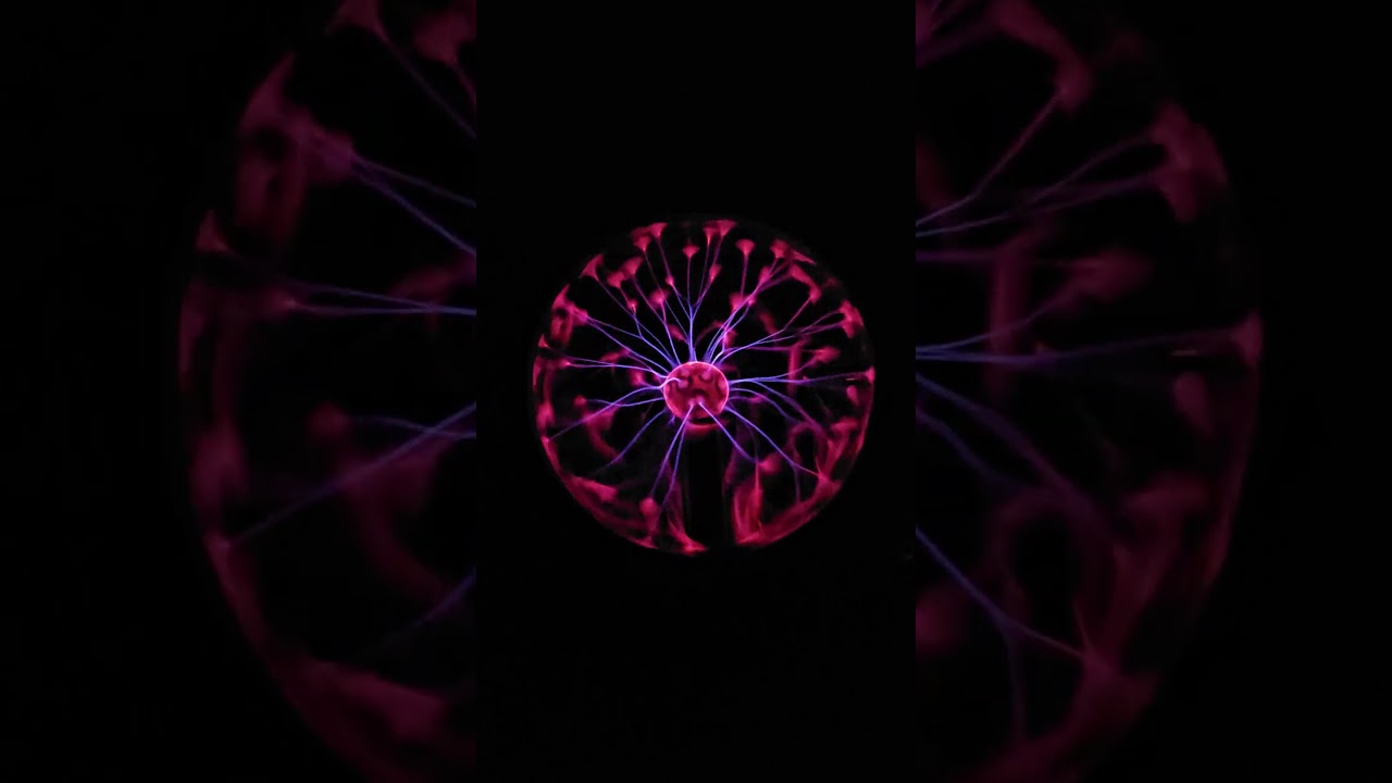 Plasma Ball 4K Close Up With Original Dark Ambient Music
