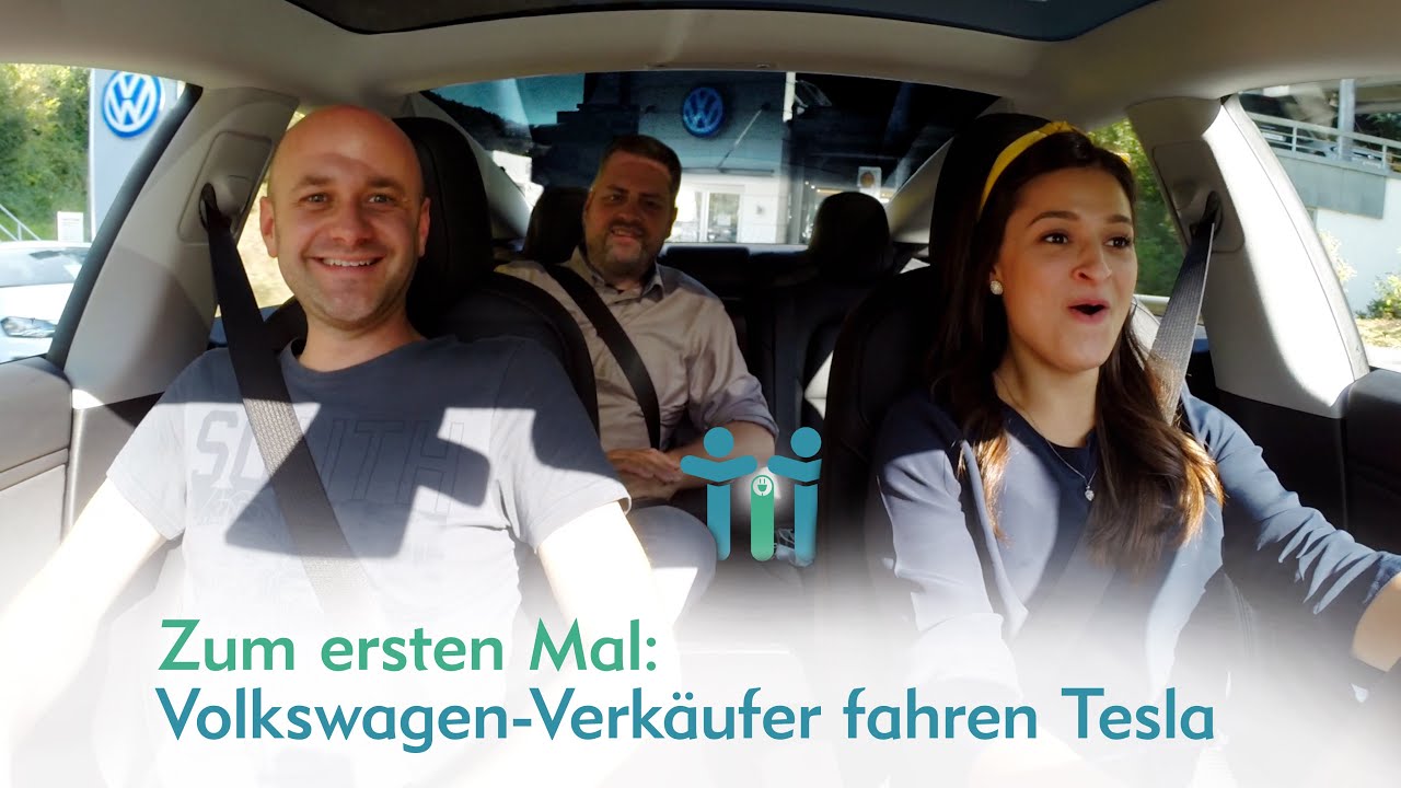 Volkswagen-Verkäufer fahren Tesla Model 3