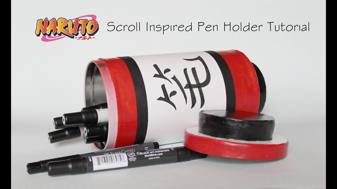 Naruto Scroll Inspired Pen Holder Tutorial