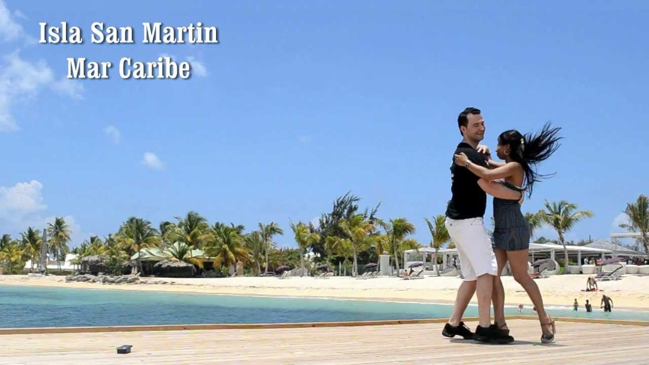 BACHATA BASI Y DEISY  EN LA ISLA DE SAN MARTIN  Mar Caribe