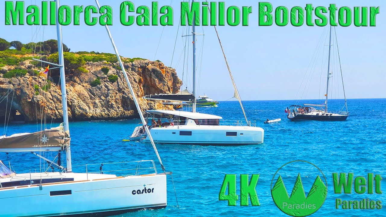 Mallorca Cala Millor Bootstour Boat Trip 4K
