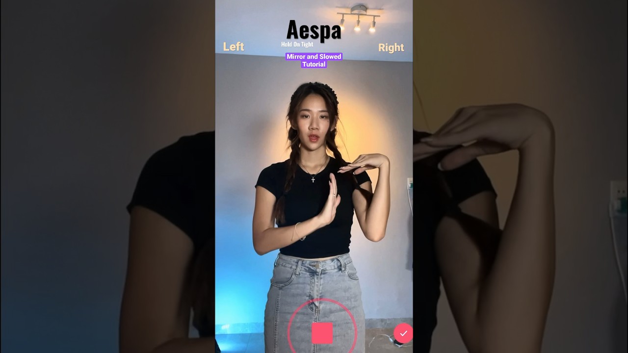 Aespa - Hold On Tight (slow tutorial) | Tutting Dance 👾 winter noticed this challenge! #kpop #aespa
