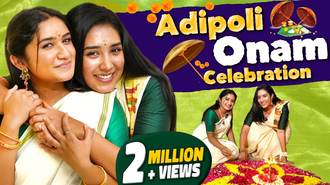 AdiPoli Onam Celebration with My Family 👩‍👧‍👦🎊🥳🎆❤️ | ഓണാശംസകൾ | Raveena Daha