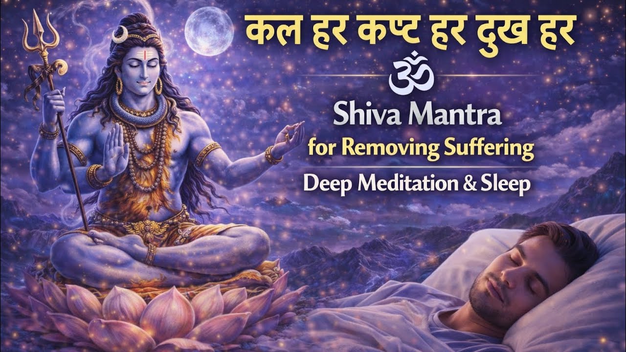 Kal Har Kasht Har Dukh Har 🕉️ Shiva Mantra for Removing Suffering | Deep Meditation & Sleep |  90min