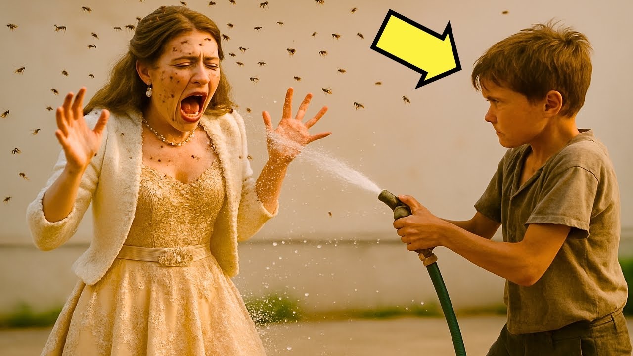 MULTIMILLONARIA ES RODEADA POR ABEJAS… HASTA QUE EL NIÑO INDIGENTE HACE ALGO INCREÍBLE