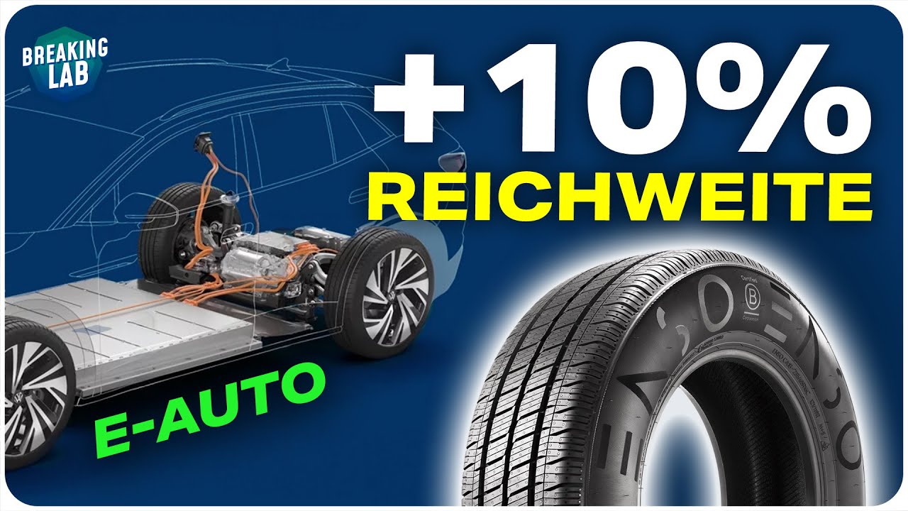 10% mehr Reichweite: Neue Reifen für E-Autos!
