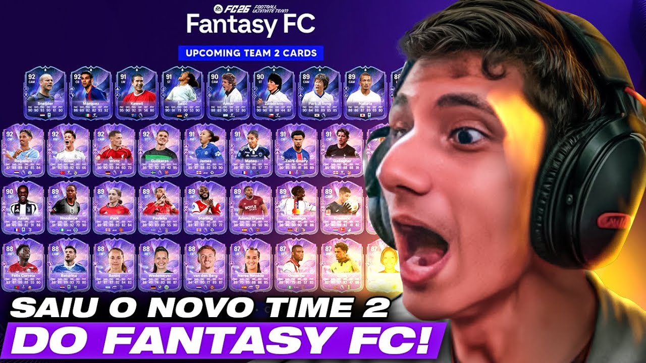 TIME NOVO FUT FANTASY 2! Hype das 15