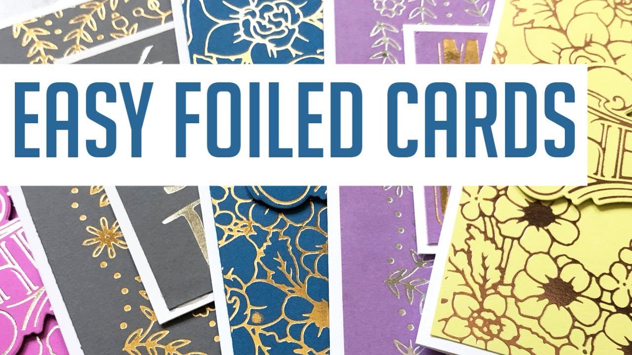 Simple, Elegant Cards with the Hot Glimmer Foil System