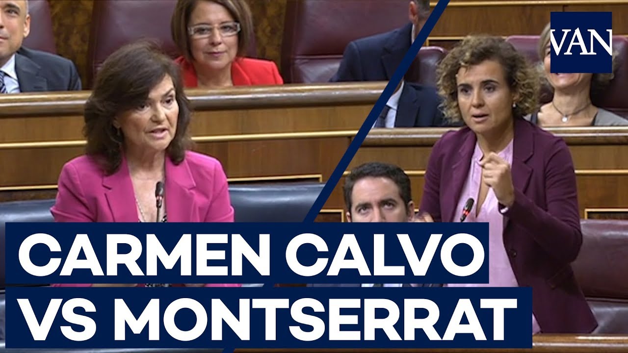 El rifirafe entre Dolors Montserrat y Carmen Calvo en el Congreso